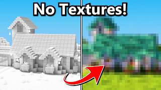 I Tried Building A Minecraft House With No Textures
