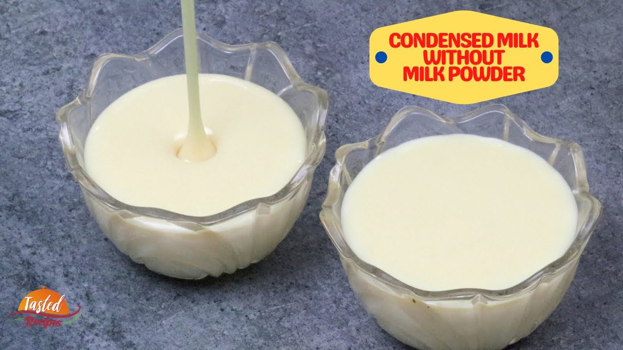 Homemade Condensed Milk Without Milk Powder using only 4 Ingredients