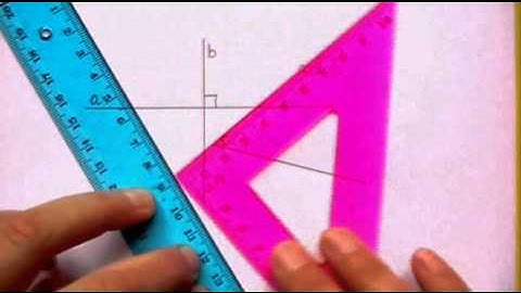 Perpendicular Lines - Drawing and Naming (using a triangle and ruler)