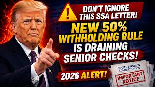 🚨 Don't Ignore This SSA Letter! New 50% Withholding Rule Is Draining Senior Checks (2026 Alert)