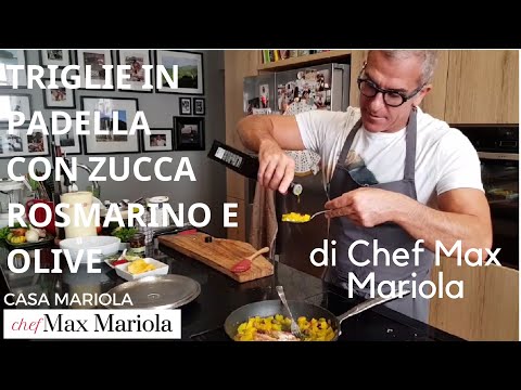 Triglie in Padella con Zucca, Rosmarino e Olive