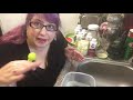 FlossTube extra - Demo #3 : How to dye cross stitch fabric in a pickle jar. It is EASY!!