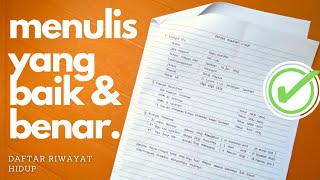 Daftar Riwayat Hidup - Tutorial Lengkap Dengan Contohnya