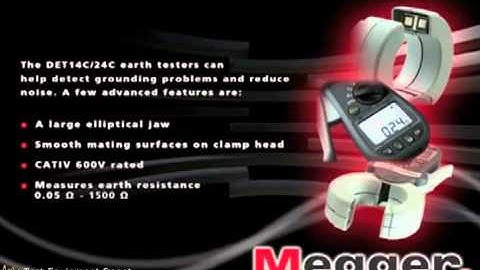 Megger DET14C/24C Digital Earth Clamp Tester