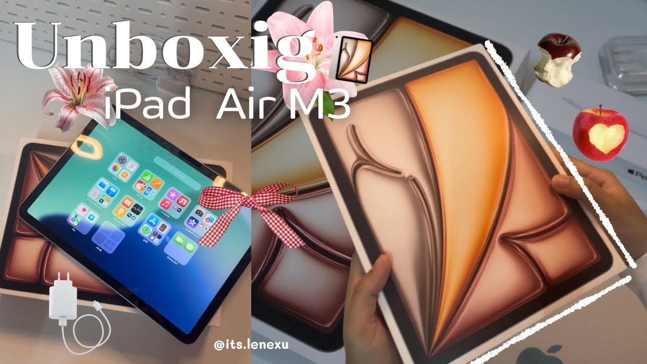 📦 iPad Air M3 Unboxing | First iPad | aesthetic | ￼apple