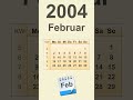 Kalender Februar 2004 