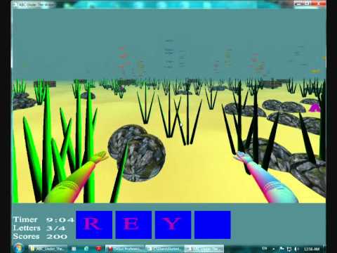 ABC Under The Water, learning 3D game