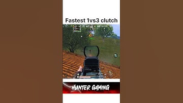 😱😱 Fastest 1vs3 clutch. #bgmi #bgmihighlights #shorts #pubgmobile