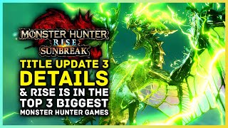 Monster Hunter Rise Sunbreak   Title Update 3 News &amp; MH Rise Is In Top 3 MH Games