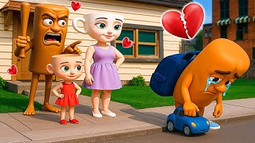 Baby Tung Tung Sahur Runs Away From Home 😢| Funny Brainrot Animation