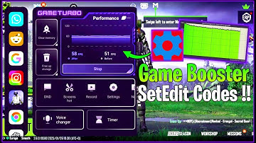 Best Game Booster SetEdit Codes : No Root || Optimize Performance & Fix FPS Shutters