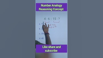 Number Analogy Reasoning Concept #sscresoning #sscreasoningtricks #reasoning #ssccgl #sscgd #chsl