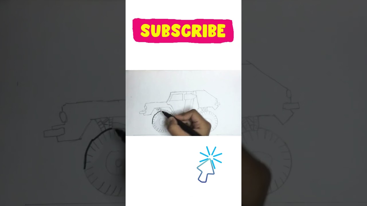 MONSTER TRUCK 3 DRAWING ! MONSTER TRUCK 3 FOR KIDS ! EASY AND SIMPLE MONSTER TRUCK 3 ART ! TRUCK 3