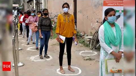 JEE Main Delhi students appear following COVID19 precaution some say had initial apprehensions   202