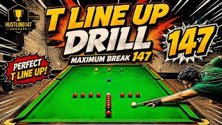 T-Line Up MAXIMUM BREAK 147 #snooker #billiards #9ball   || WORLD SNOOKER CHAMPIONSHIP ||