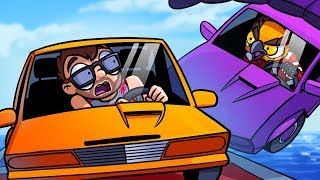 Vanoss Got Me With A Surprise Attack!  GTA 5 Overtime Rumble Funny Moments(Car Darts!)