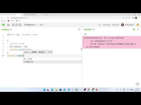 8. JavaScript var, let and  hoisting - Örnek uygulama