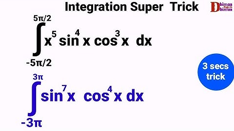 Important Problems Of Integration, Integration Using Shortcuts , Integration For Nda Exam #Shorts