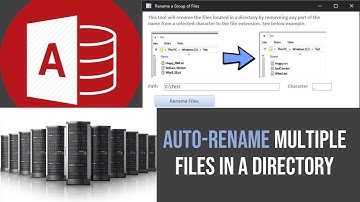 Auto-Rename Multiple Files in a Directory using MS Access