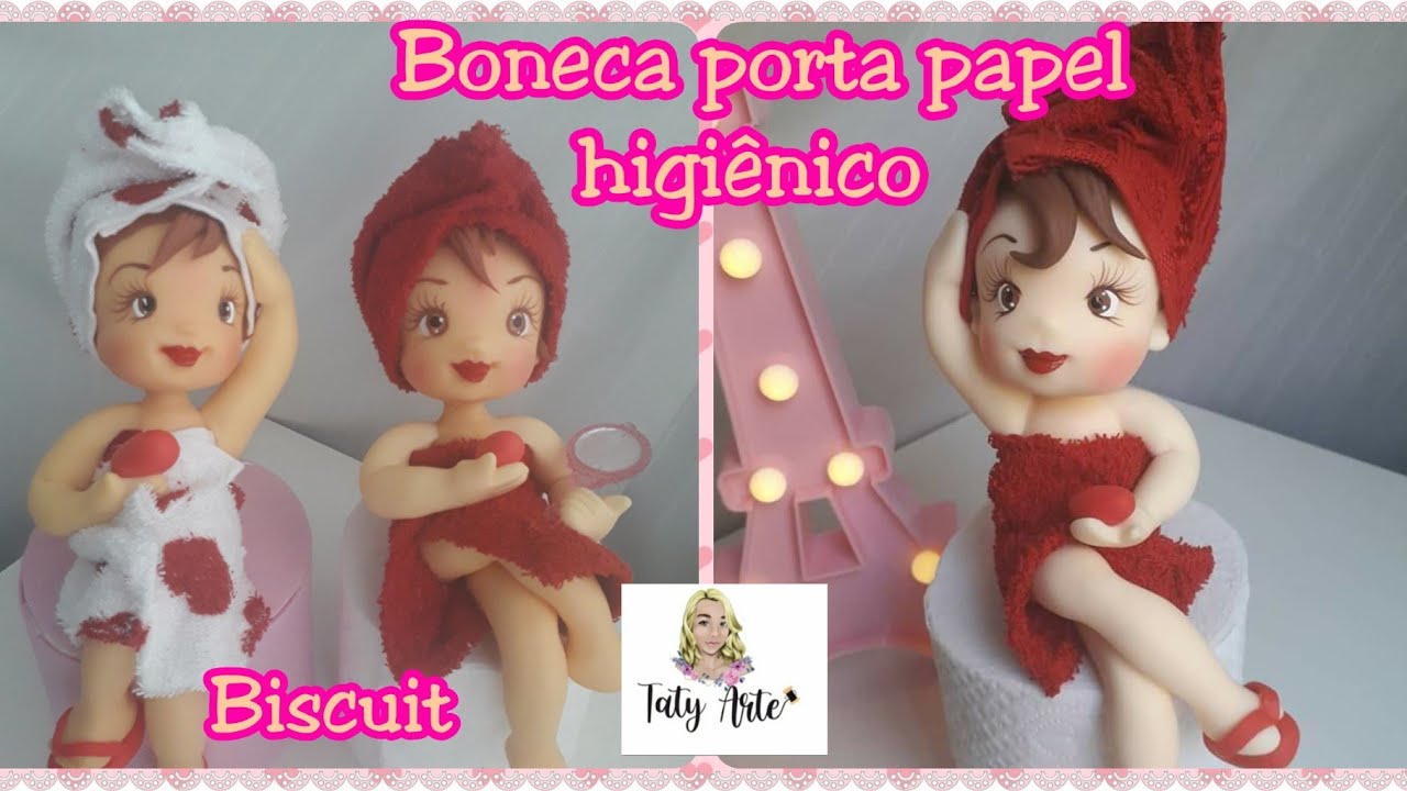 Boneca porta papel higiênico