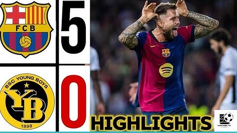barcelona vs young boys (5:0) HIGHLIGHTS I champions league 2025 raphinha & lewandowski goals