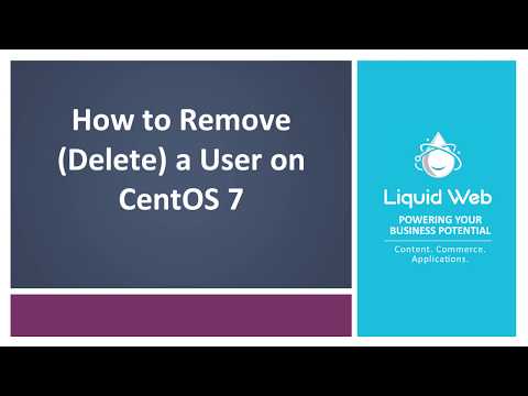 How to Remove a User on CentOS 7