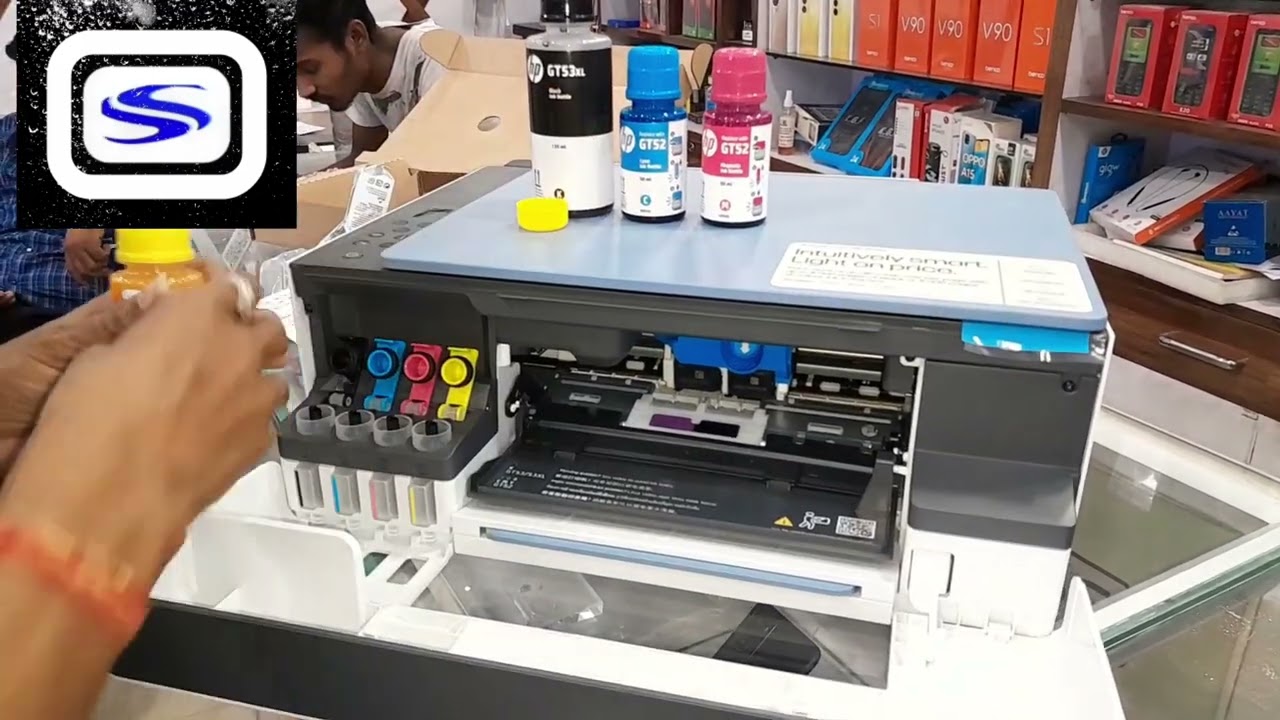 HP Smart Tank 585 AIO (Print, Scan & Copy) WiFi Colour Printer unboxing review