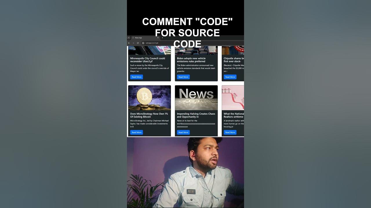 News App Using React JS And Bootstrap - YouTube