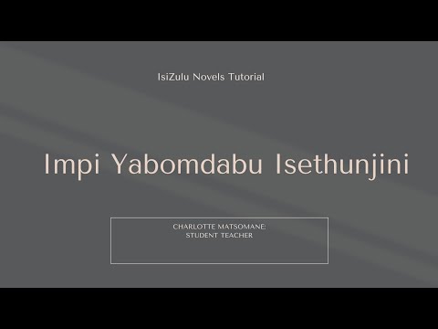 Impi Yabomdabu Isethunjini: Isizinda ne ndikimba.