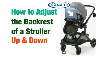 How to adjusting the Backrest of a Graco Stroller (Up and Down)