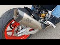 Aprilia rsv4 tuono v4  sc project exhaust streetlegal euro 5  nice sound like akrapovic euro 4