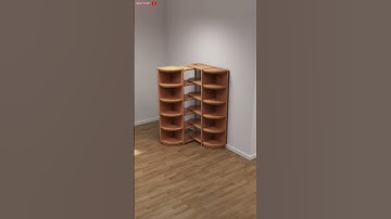 Designed of solid wood inverted folding bookshelf #design #amazingideas #diy