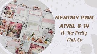 Memory Plan with me April 8-14 ft. The Pretty Pink Co. “Spring Garden”