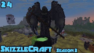 Building Death in the Halloween District | SkizzleCraft Season 2 | Hogwarts Base | Minecraft | Ep24