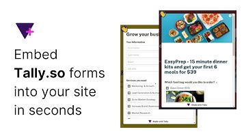 Create forms without code using Tally & embed them to your site