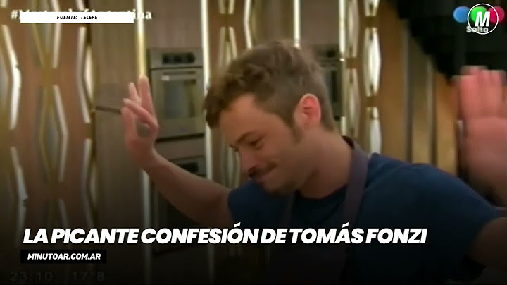 La picante confesión de Tomás Fonzi- Minuto Argentina