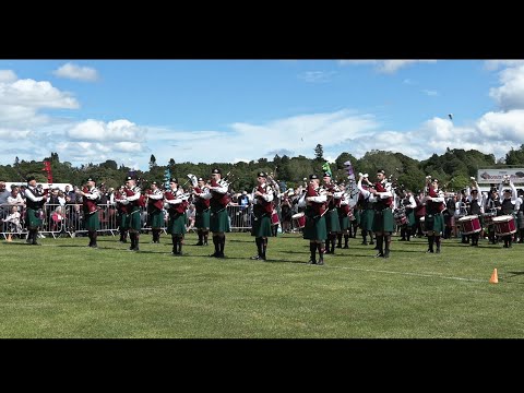 St Laurence O'Toole & The Music of Spey at the European Pipe Band Championships in Inverness 2022