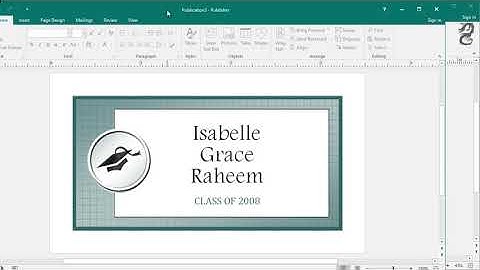 How to Create a Business Card in Publisher
