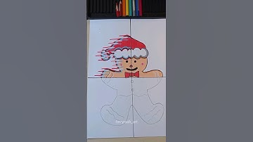 Drawing GINGERBREAD in 4 Different Art Styles Part 2 with Posca Markers!!#shorts