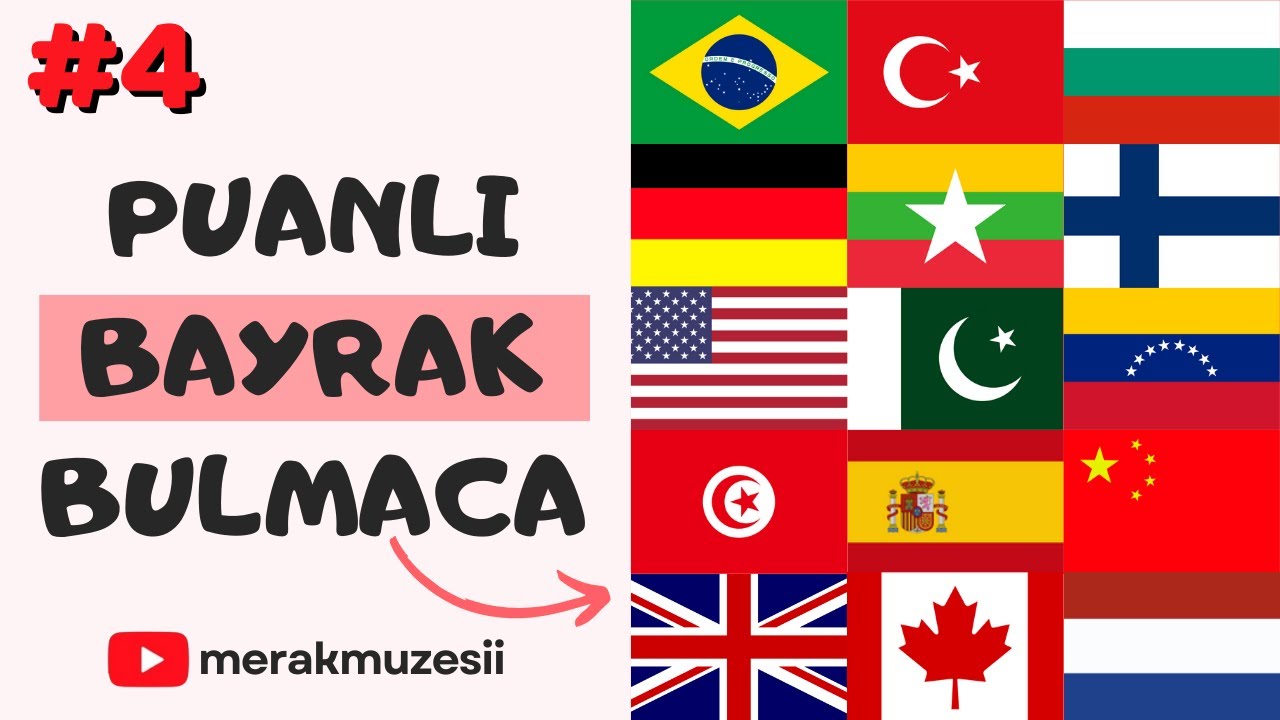 BAYRAK BULMACA - Puanlı Bayrak Bulma Oyunu! / Kaç puan toplayabilirsin?