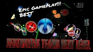 destroying Teams Next Level!(Solo )!+Epic survival Gameplay!/Reversed tricksplit!|Nebulous