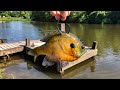 Fishing HUGE Baits for the POND MONSTER!!! (Surprise Catch!)