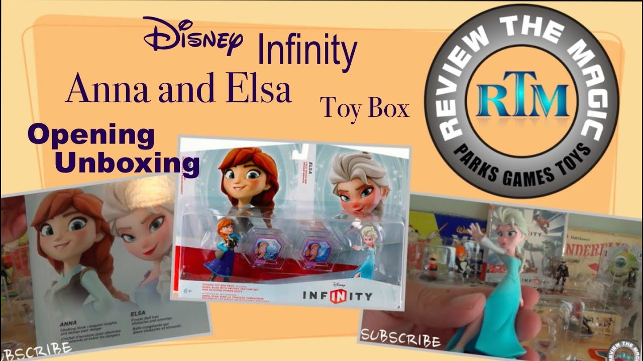 OPENING and UNBOXING Disney Infinity Frozen Anna and Elsa Toy Box Set