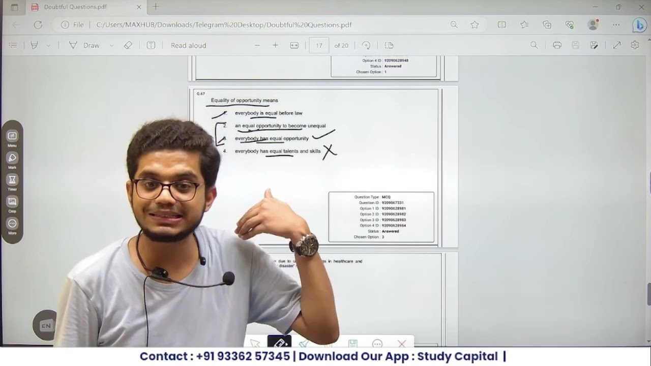 CUET PG 2023 MA Political Science Question Paper & Correct Answer Sheet