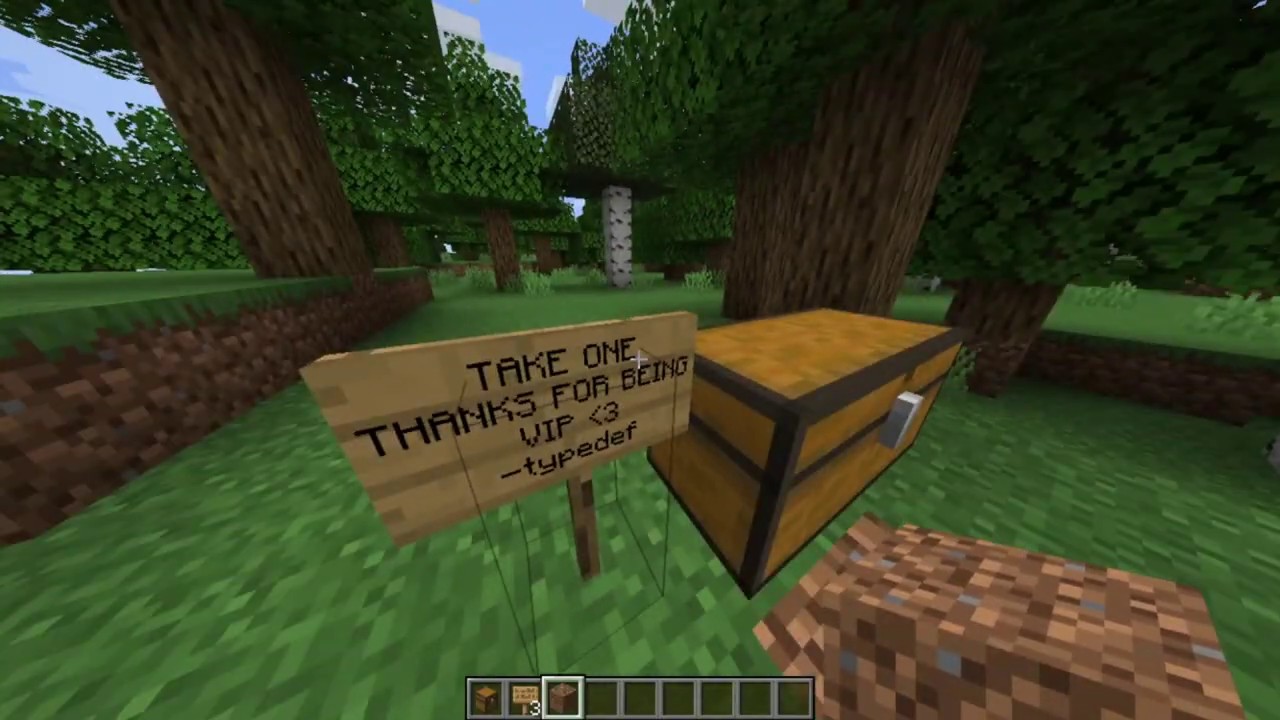 fantasy.cat VIP Minecraft Server How to Lock Your Chest YouTube