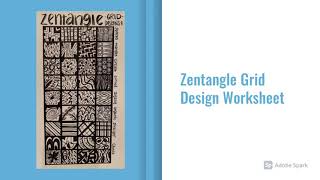 Zentangle Grid Design Worksheet Demo