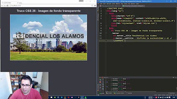 Como deixar o fundo transparente em CSS?