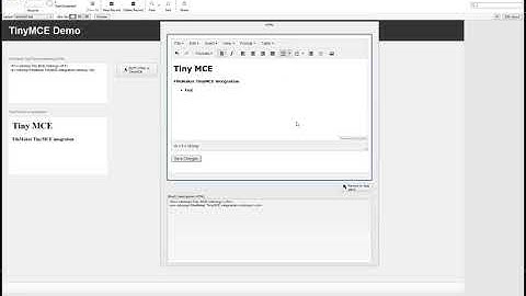 TinyMCE Demo