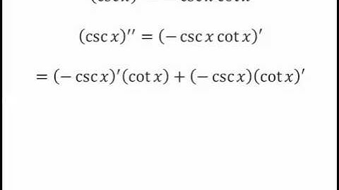 3.5 Derivatives of Trigonometric Functions Part 2