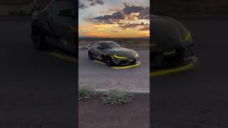 Golden hour vides 🌅 #supra #caredit #a90 #edit #toyota #mk5 #fypシ